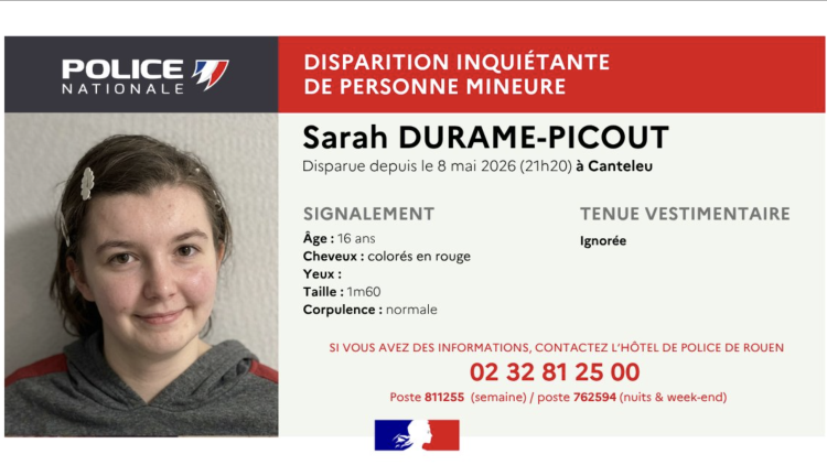 Appel à témoins pour la disparition de Sarah Durame-Picout