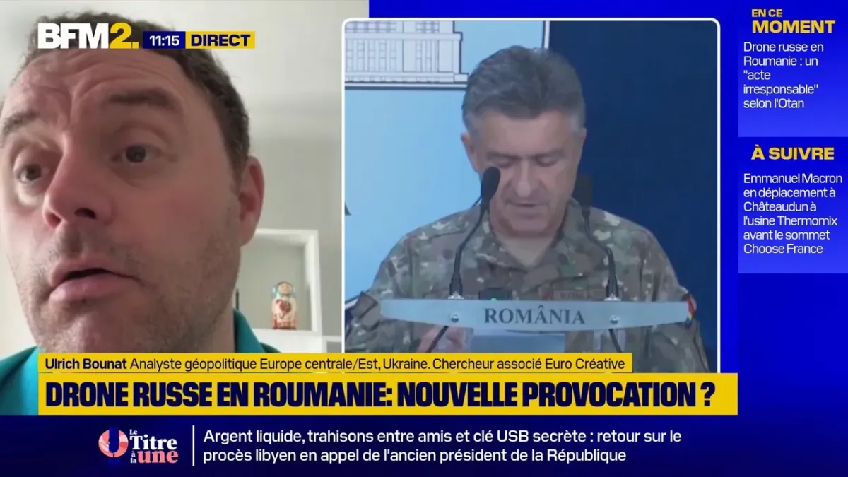 Réaction d&rsquo;Ulrich Bounat au crash d&rsquo;un drone en Roumanie