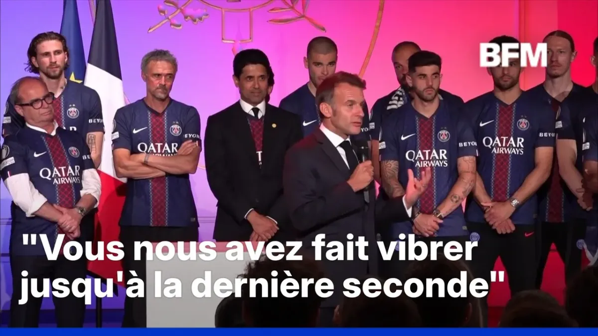 Le PSG reçu à l&rsquo;Élysée après son sacre européen