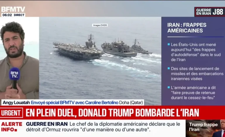 Les États-Unis frappent des sites de missiles en Iran