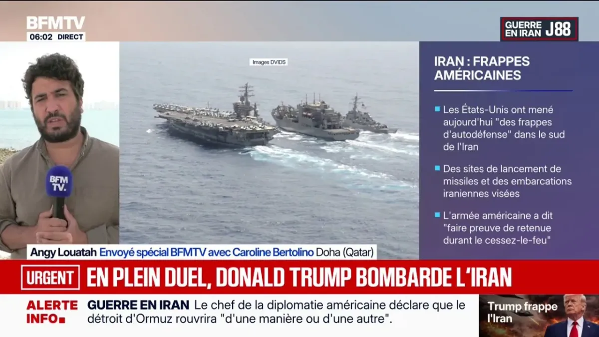 Les États-Unis frappent des sites de missiles en Iran