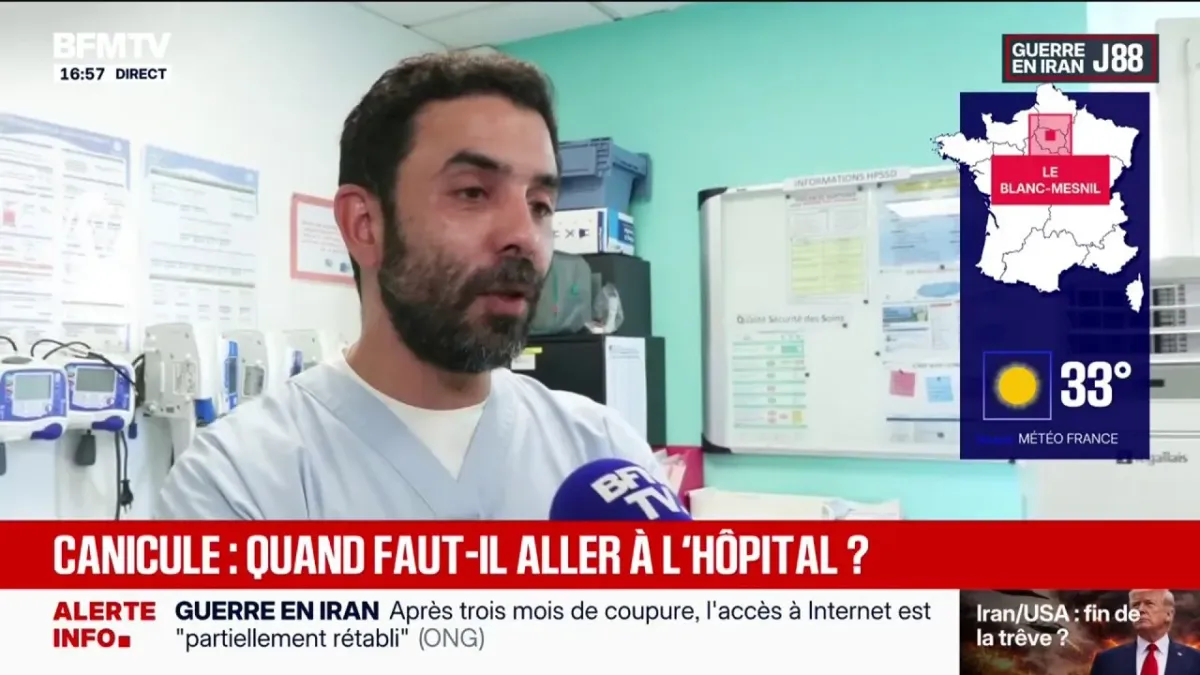 La France en proie à une vague de chaleur historique