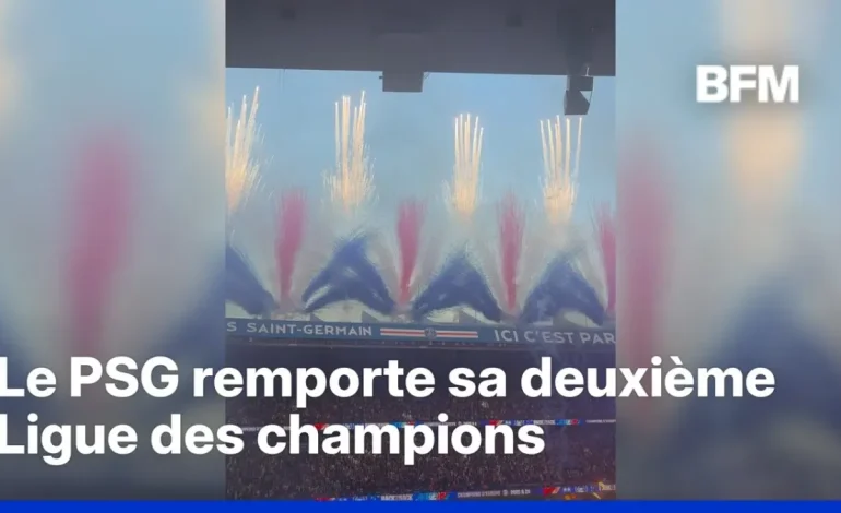 Le PSG remporte sa deuxième Ligue des champions