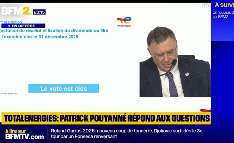 Patrick Pouyanné assiste à l&rsquo;assemblée générale de TotalEnergies
