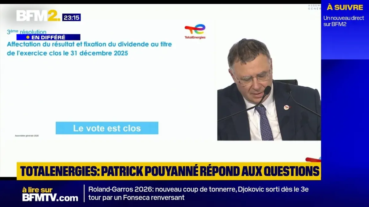 Patrick Pouyanné assiste à l&rsquo;assemblée générale de TotalEnergies