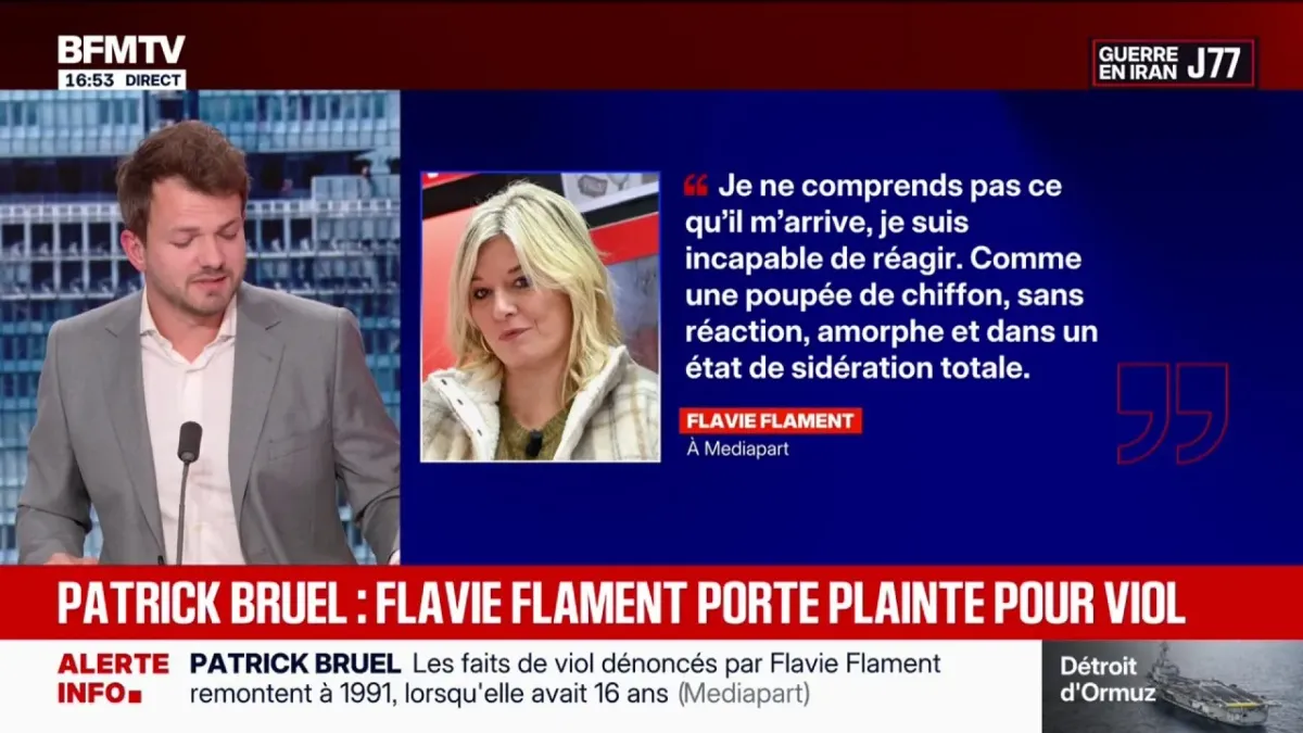 Flavie Flament porte plainte pour viol contre Patrick Bruel