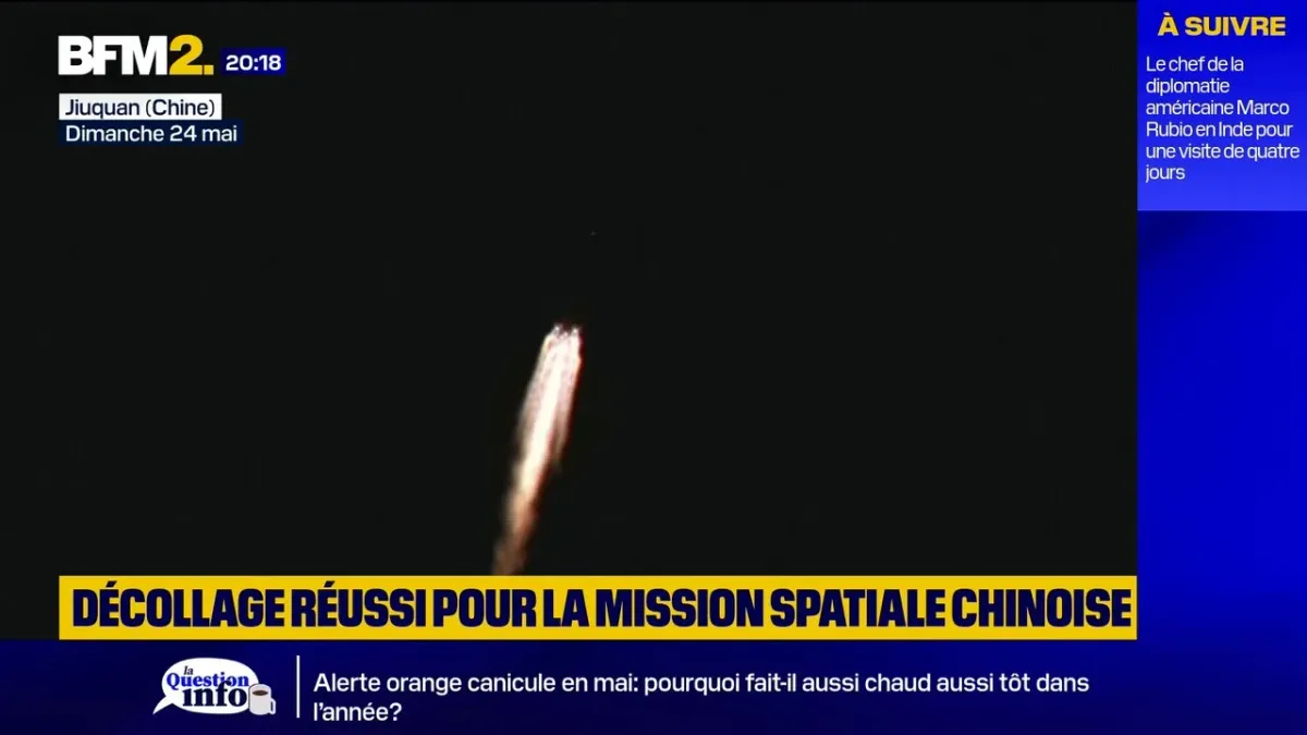 Trois astronautes chinois en mission vers la station Tiangong