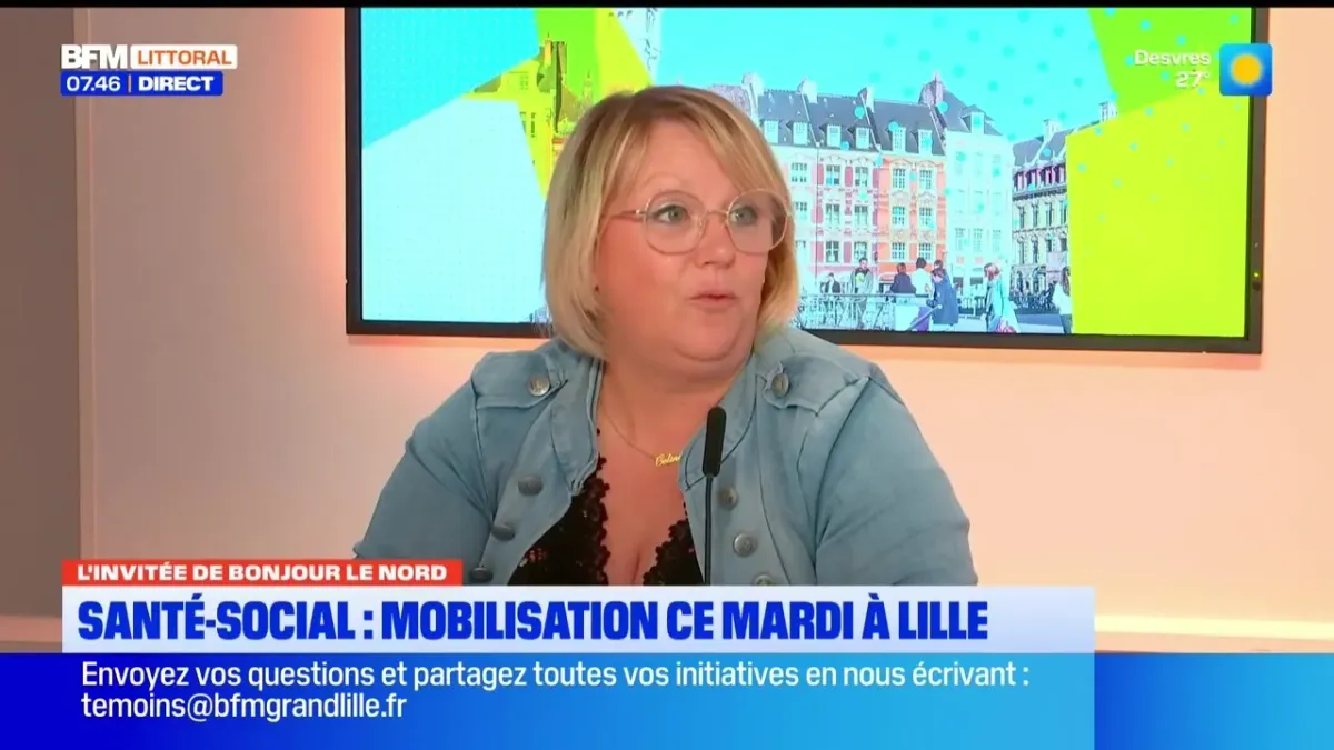 Mobilisation du personnel socio-sanitaire à Lille