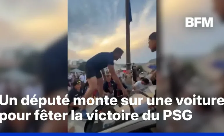 Un député suscite la polémique en montant sur une voiture
