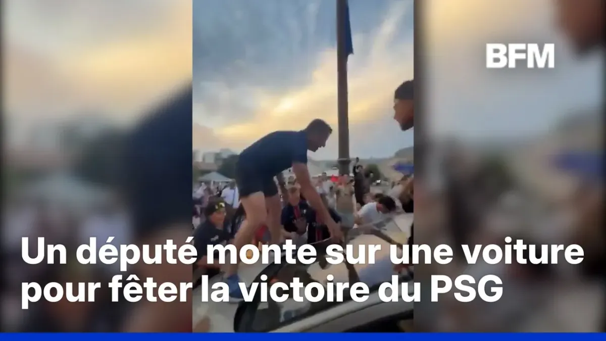 Un député suscite la polémique en montant sur une voiture