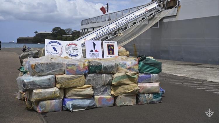 Saisie record de cocaïne en Atlantique par la marine française