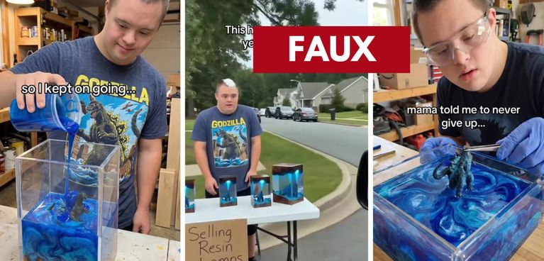 Arnaque via des vidéos IA montrant un faux artisan trisomique