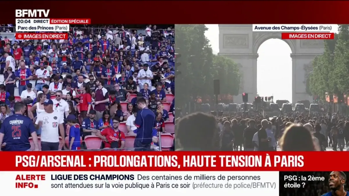 Le PSG face à Arsenal en finale de la Ligue des champions