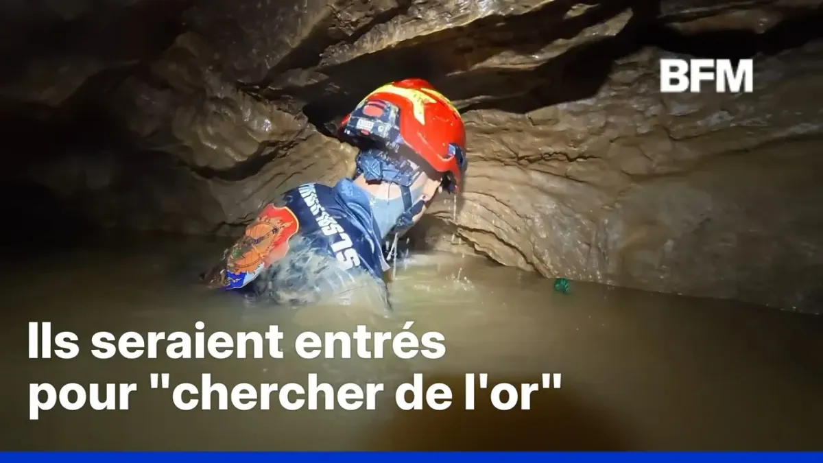 Opérations de secours dans une grotte au Laros