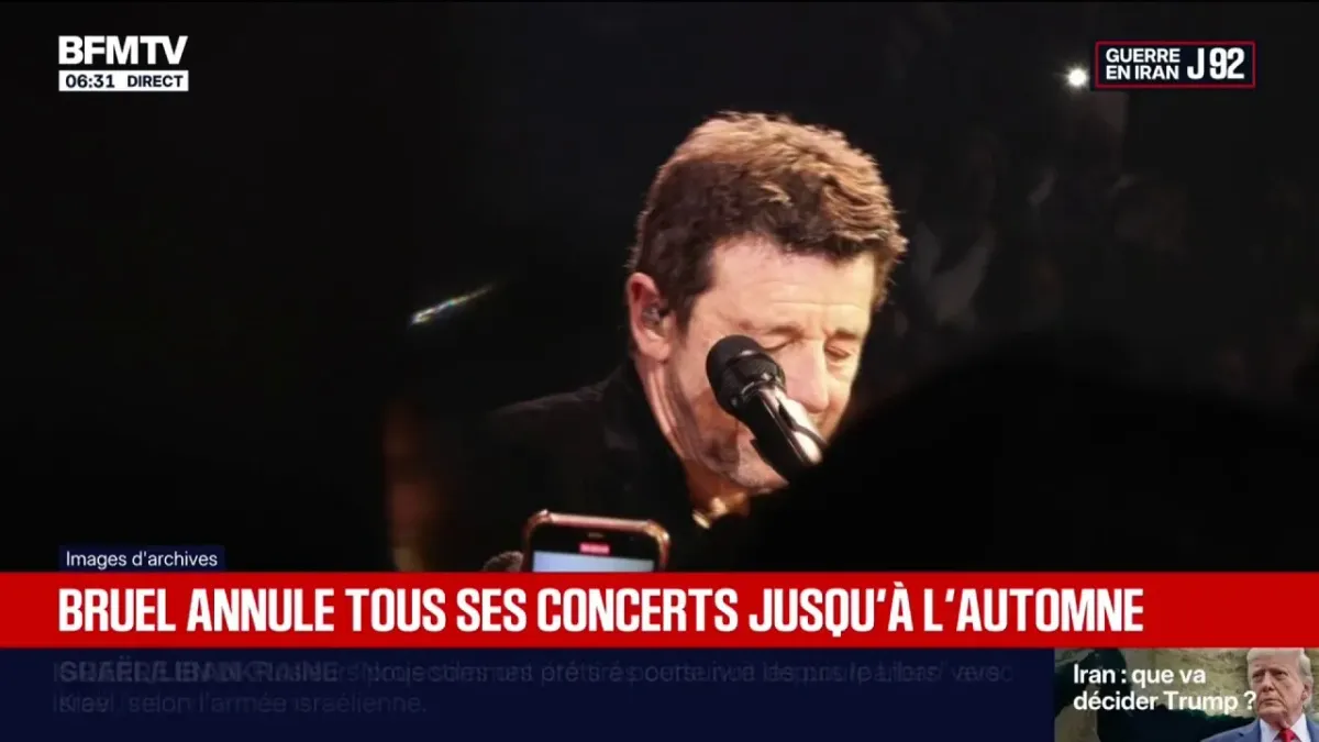 Patrick Bruel annule sa tournée et se retire des Enfoirés