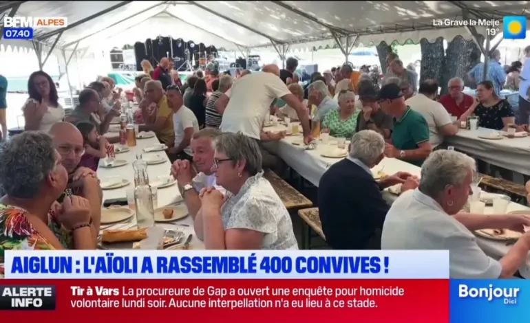 Aiglun : un aïoli géant pour célébrer la Pentecôte