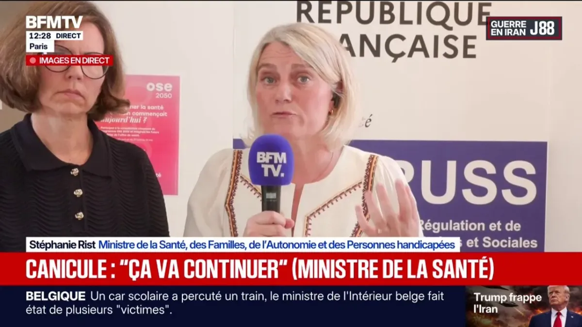 Situation de la canicule en France : les propos de la ministre Stéphanie Rist