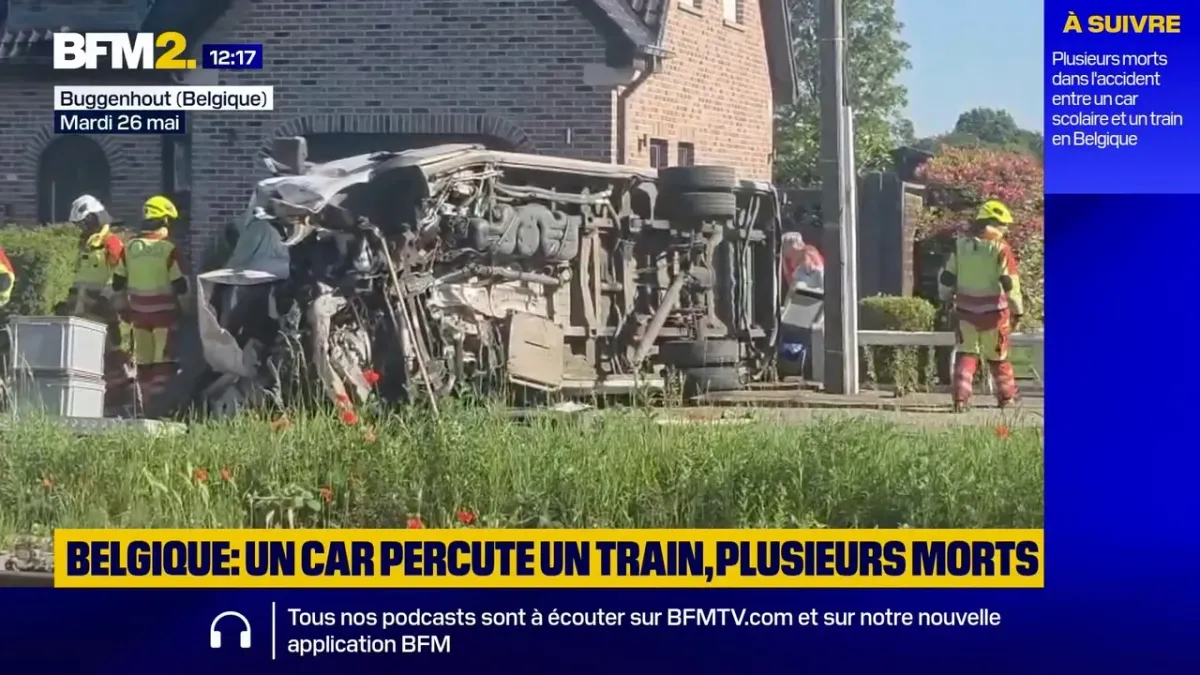 Accident grave impliquant un car scolaire en Belgique