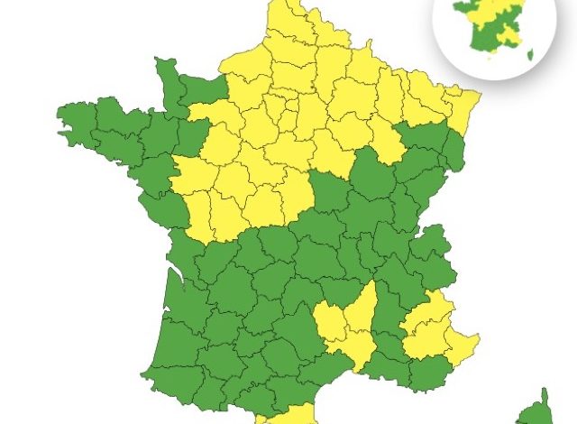 Vigilance Orages et Canicule en France