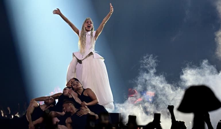 Monroe éblouit la scène de l&rsquo;Eurovision à Vienne