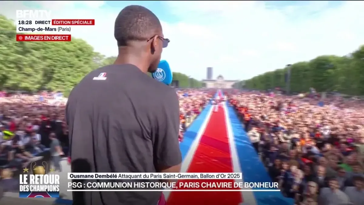Présentation des Joueurs du PSG au Champ-de-Mars