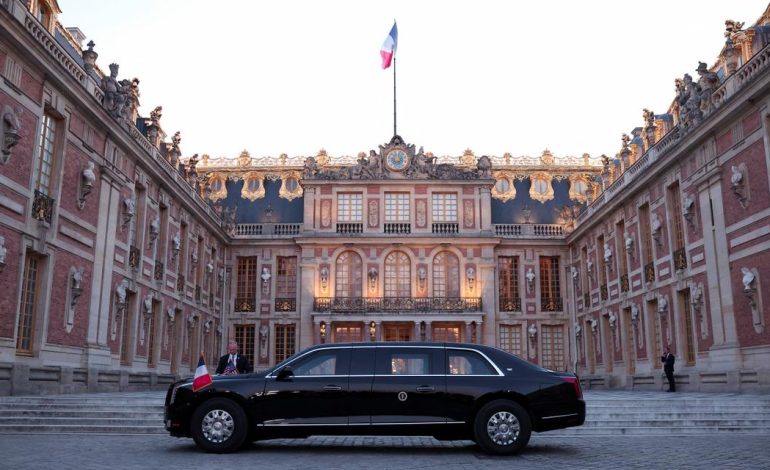 Dîner de Diplomatie entre Macron et Trump au Château de Versailles