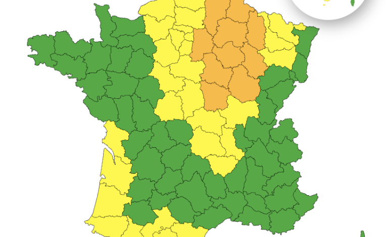 Vigilance Canicule Rouge et Orange en France