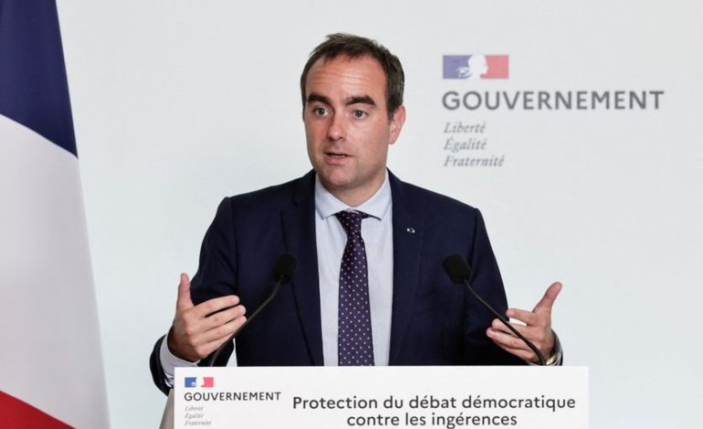 Conférence de presse de Sébastien Lecornu sur les ingérences numériques