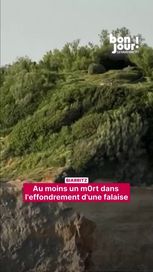 Effondrement d&rsquo;une falaise à Biarritz : Une victime retrouvée