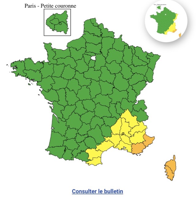Vigilance Canicule dans le Sud-Est de la France