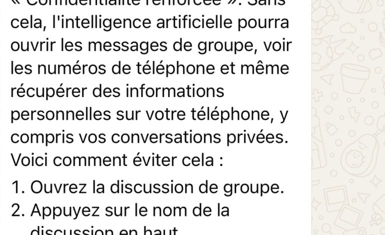 WhatsApp : Clarifications sur l&rsquo;IA de Meta et la Confidentialité