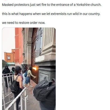 Manipulation autour de l&rsquo;incendie d&rsquo;une église