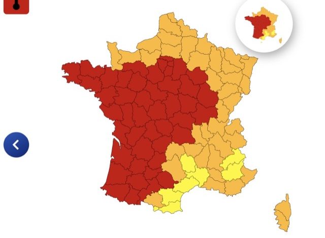 La France fait face à une canicule intense