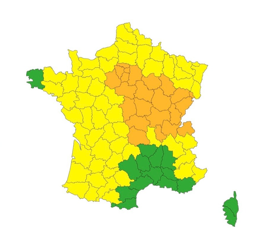 26 départements en vigilance orange canicule le 18 juin