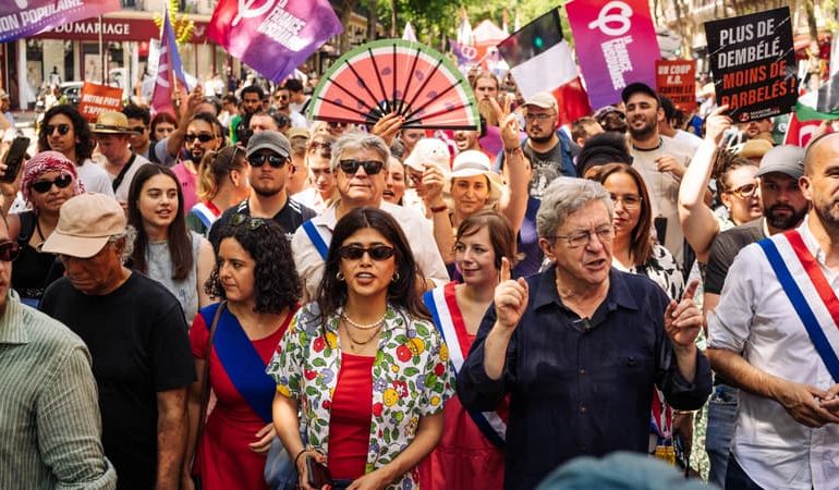 Jean-Luc Mélenchon et la marche contre le racisme à Paris