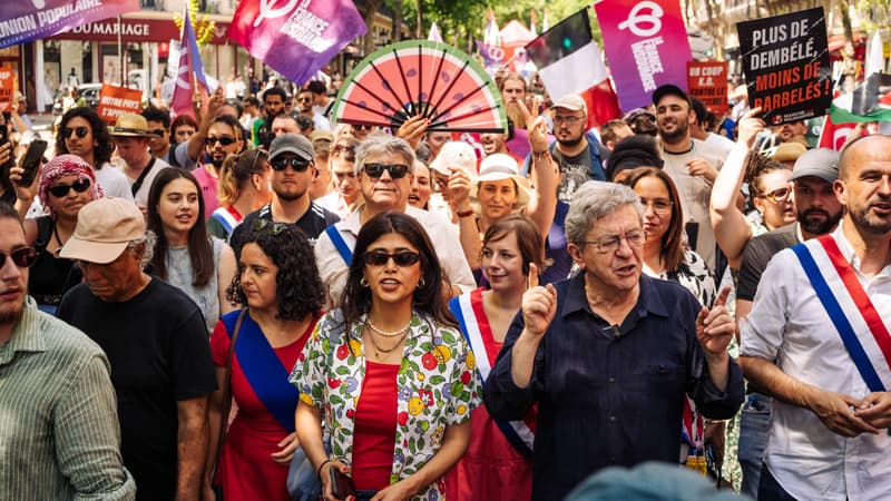 Jean-Luc Mélenchon et la marche contre le racisme à Paris