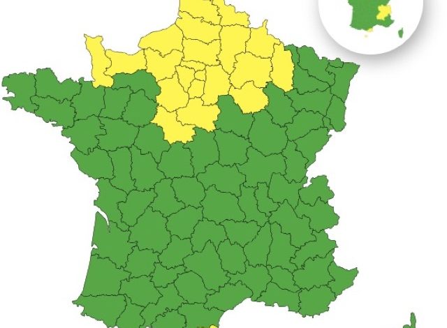 Vingt-cinq départements en vigilance jaune pour orages le 4 juin