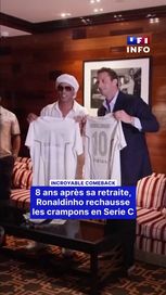 Ronaldinho revient sur le terrain en Italie : un retour stratégique