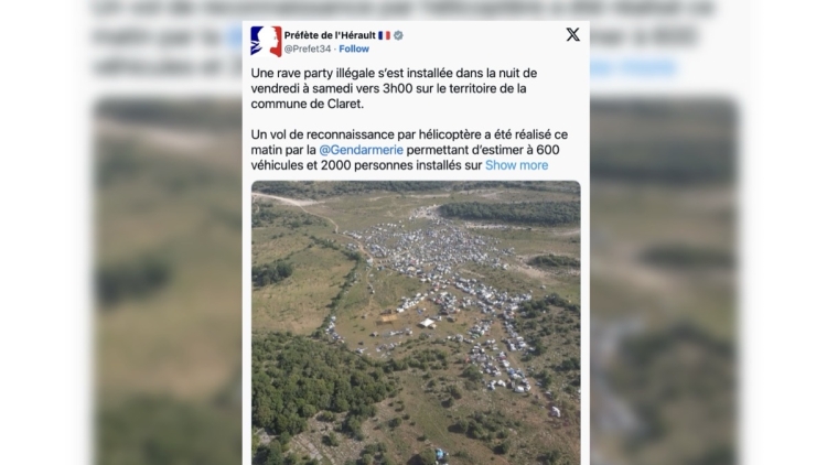 Des milliers de fêtards bravent les interdictions lors d&rsquo;une free-party dans l&rsquo;Hérault