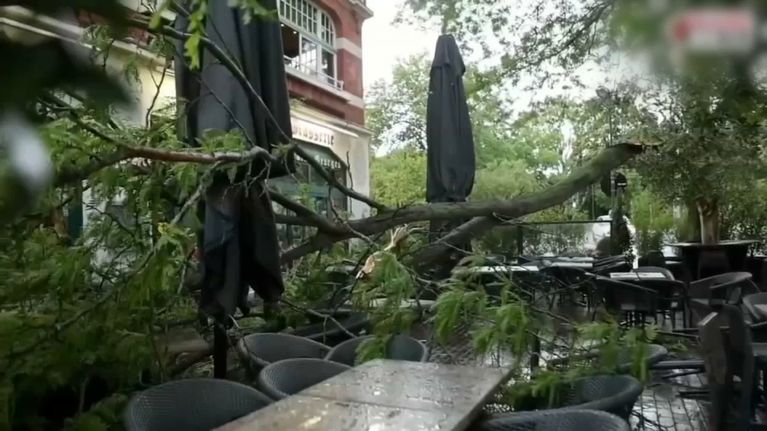 Violents orages frappent les Hauts-de-France