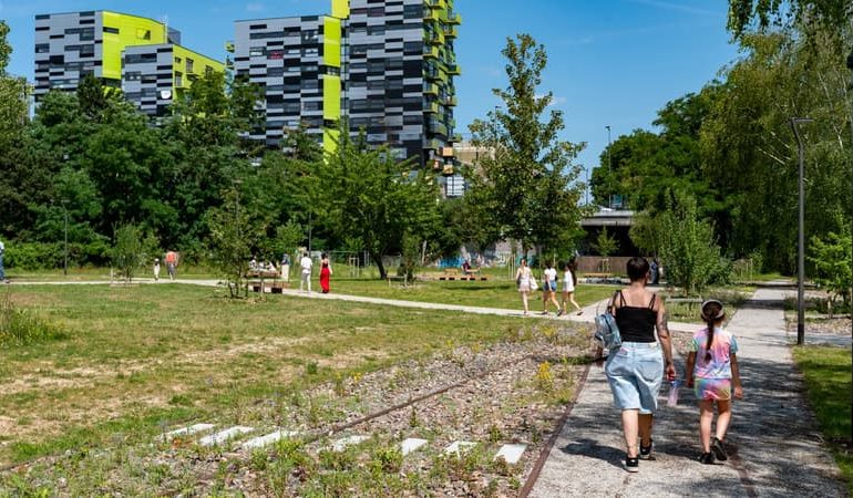 Inauguration du Parc Saint-Sauveur à Lille