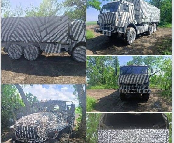 Les véhicules camouflés russes inspirés par le camouflage Dazzle