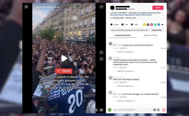 La réalité sur la rumeur des « appels à piquer » à la Fête de la musique