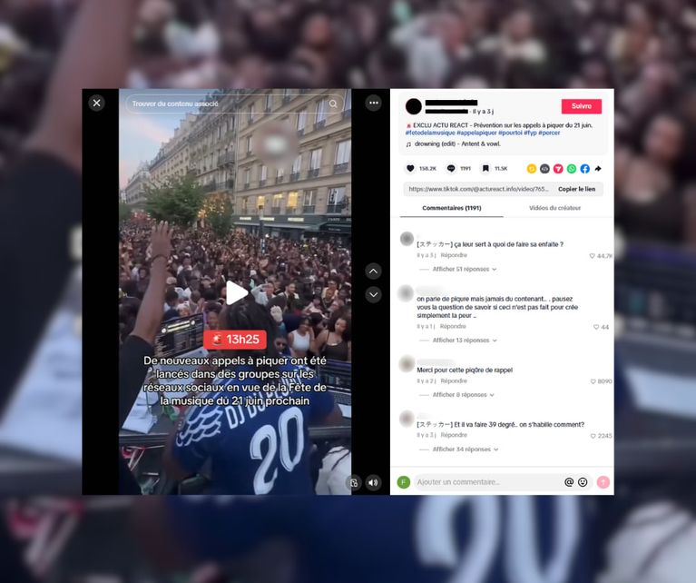 La réalité sur la rumeur des « appels à piquer » à la Fête de la musique