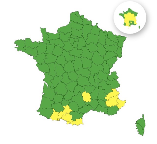 Alerte météo : orages et canicule en France