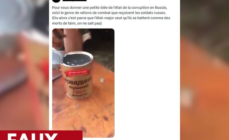 Vérification vidéo: Rations des soldats russes?