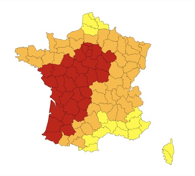 Alerte canicule : trente-cinq départements en vigilance rouge