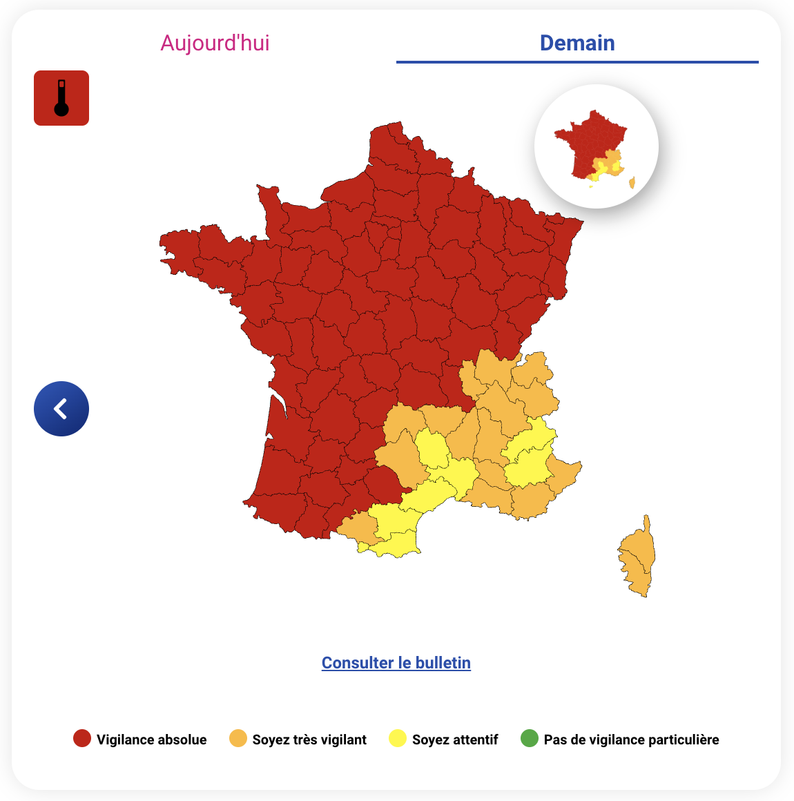 Vigilance Rouge Canicule Maintenue dans 72 Départements