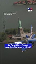 La Patrouille de France et la Statue de la Liberté