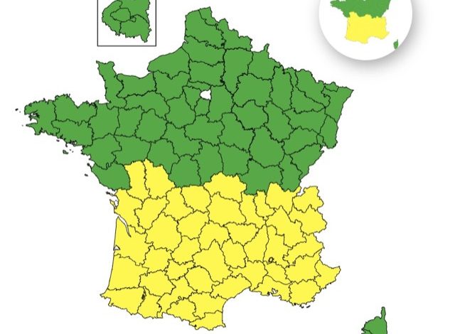 Alerte Météo en France : 43 Départements en Vigilance Jaune